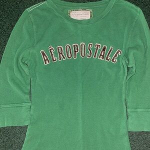 Aeropostale 3/4 Sleeve Waffle Tee Size L